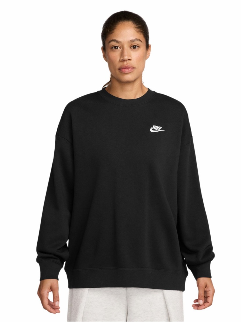 Nike Black Crewneck with White Logo